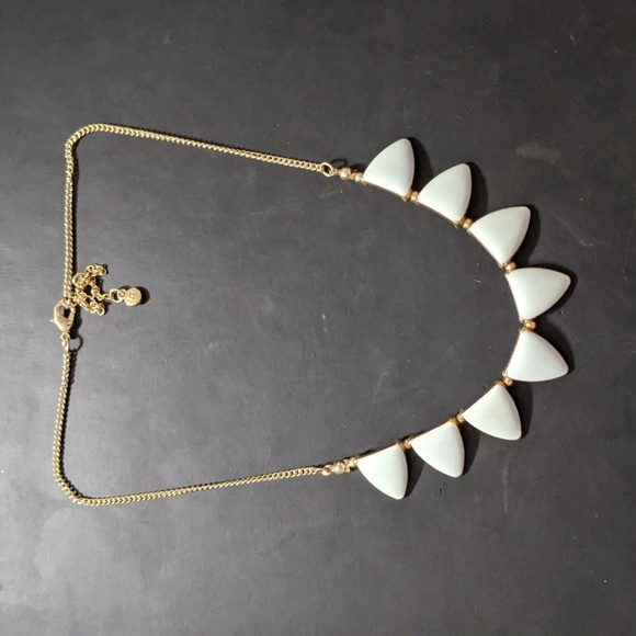LC Lauren Conrad Jewelry - LAUREN Conrad Gold Tone Light Mint Green Triangle Statement Necklace